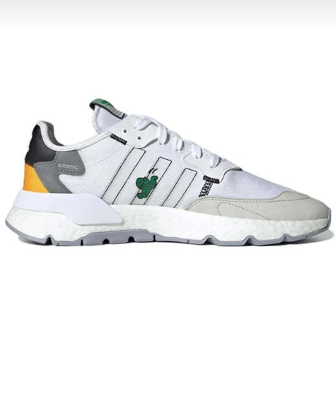 Adidas Nite jogger Beyaz Y Sarı  Erkek spor Ayakkabı - Resim 3