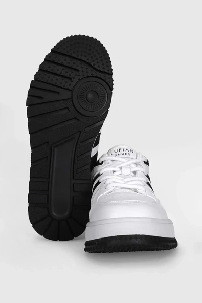 Lufian 111230252 Edgar Casual Erkek Deri Sneaker Ayakkabı Beyaz - 3