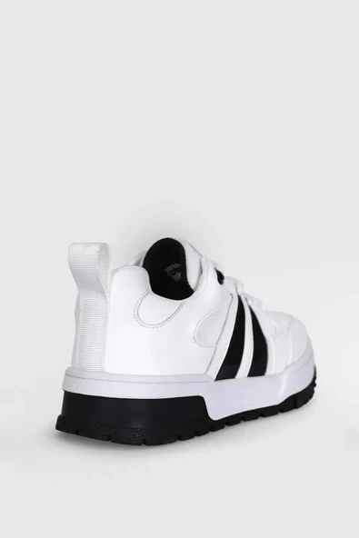 Lufian 111230252 Edgar Casual Erkek Deri Sneaker Ayakkabı Beyaz - 4