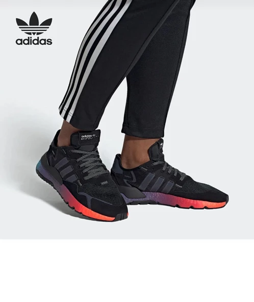 Adidas Nite jogger Siyah Renkli Erkek Spor Ayakkabı