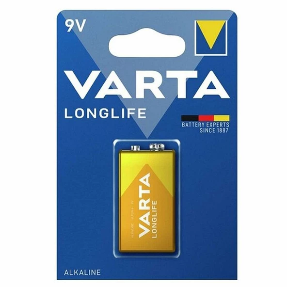 Varta Tekli Paket 9 V Longlife Alkalin Pil