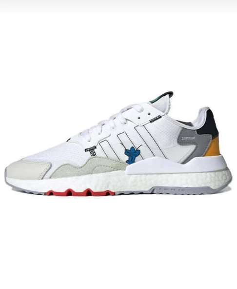 Adidas Nite jogger Beyaz Y Sarı  Erkek spor Ayakkabı - Resim 2