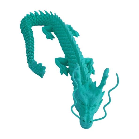 3D Hareketli Ejderha Figürlü Oyuncak - Turkuaz - 5