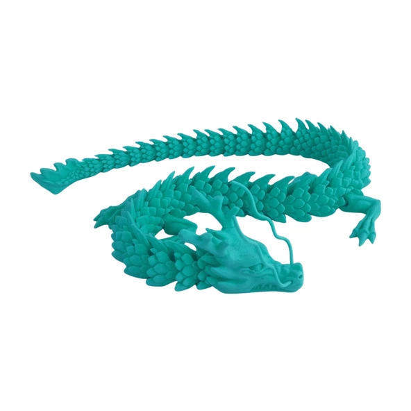 3D Hareketli Ejderha Figürlü Oyuncak - Turkuaz - 6