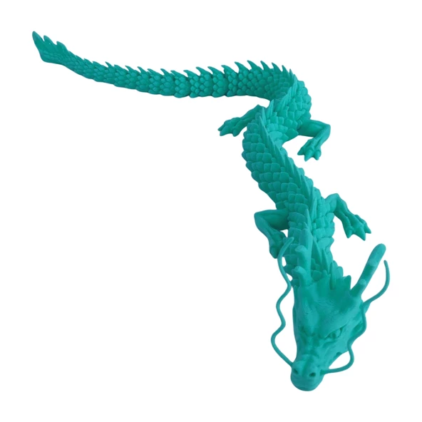 3D Hareketli Ejderha Figürlü Oyuncak - Turkuaz - 2