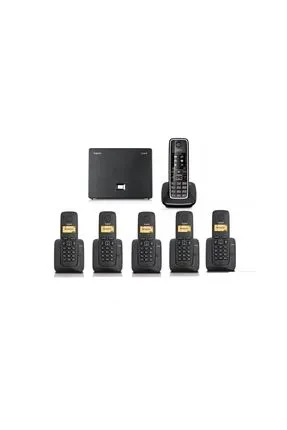 Gigaset Analog &IP 6 Dahili Dect Telsiz Kablosuz Telefon Santrali C530