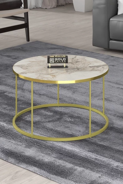 ORTA SEHPA VE ZİGON SEHPA TERRA SET GOLD EFES - Resim 4