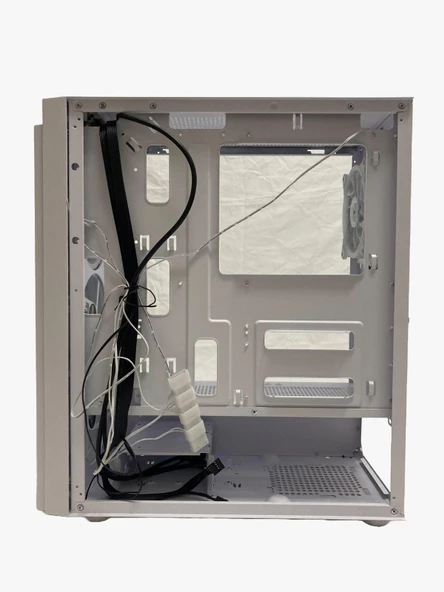 Gameforce Rainy Beyaz 4x120mm Rainbow Fan E-ATX Oyuncu Bilgisayar Kasası - 5