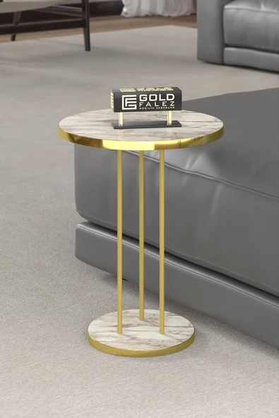 ORTA SEHPA VE ZİGON SEHPA TERRA SET GOLD EFES - Resim 6