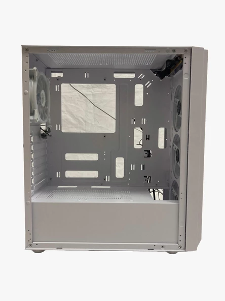 Gameforce Rainy Beyaz 4x120mm Rainbow Fan E-ATX Oyuncu Bilgisayar Kasası - 4