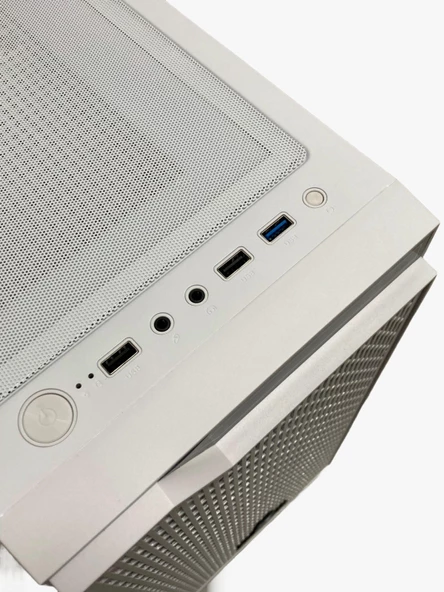 Gameforce Rainy Beyaz 4x120mm Rainbow Fan E-ATX Oyuncu Bilgisayar Kasası - 3