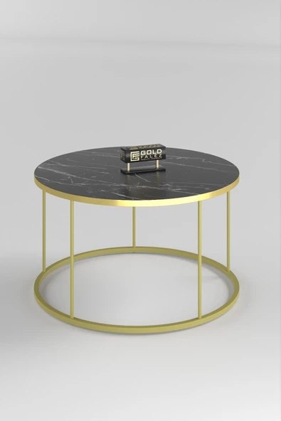 ORTA SEHPA VE ZİGON SEHPA TERRA SET GOLD BENDİR - Resim 2