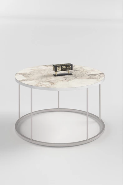 ORTA SEHPA VE ZİGON SEHPA TERRA SET GÜMÜŞ EFES - Resim 4