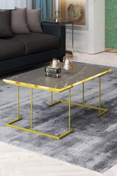 ORTA SEHPA VE ZİGON SEHPA SOLO SET GOLD BENDİR - 2