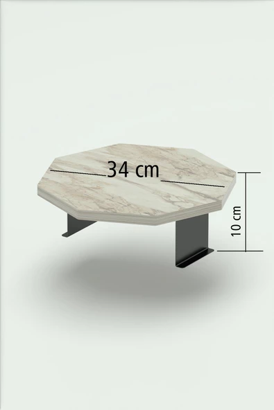 Yan Sehpa Ayarlanabilir Tepsi Dekoratif Modern Tepsi SEKİZGEN Efes - 5