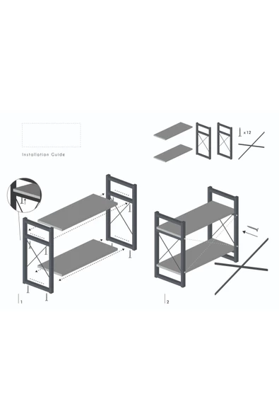 AYAKKABILIK 2 RAFLI CEVİZ - 4