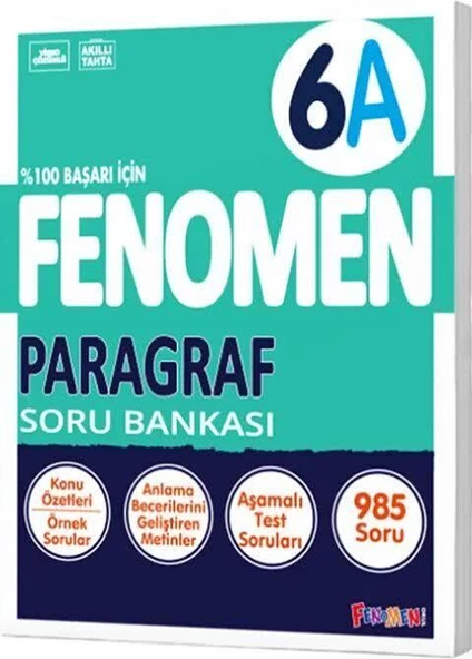 Fenomen 6. Sınıf Paragraf A Soru Bankası