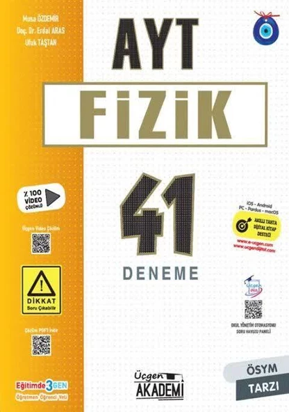 Üçgen AYT Fizik 41 Deneme 2024