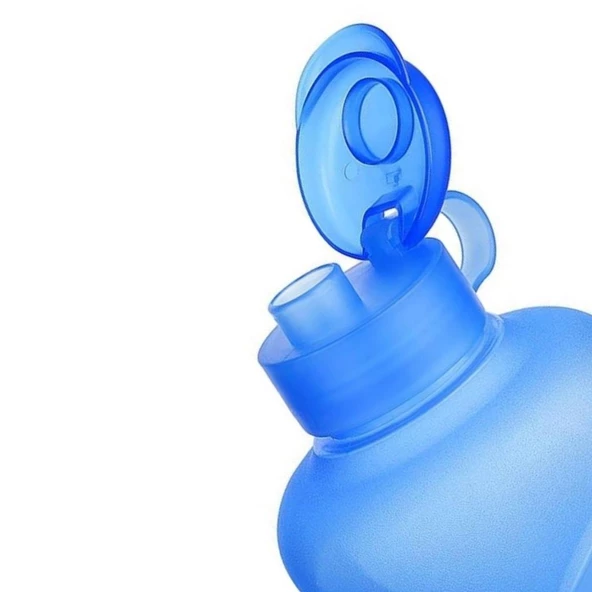 Sporcu Tipi Suluk Pratik 1500ml Kapasiteli Mavi El Matarası - 5
