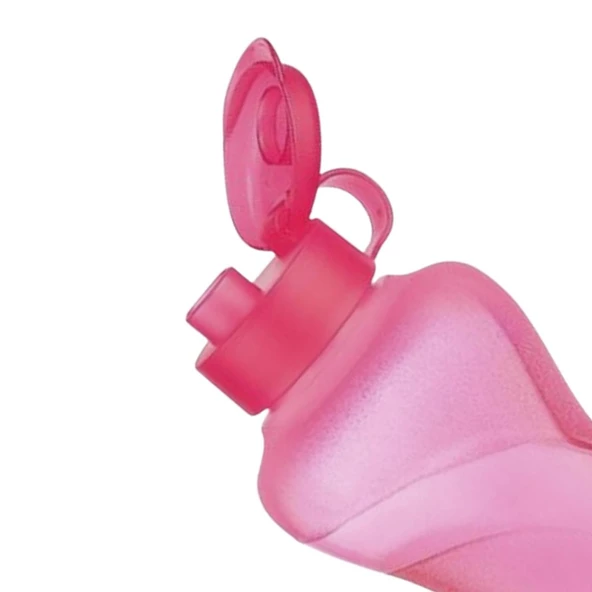 Sporcu Tipi Suluk Pratik 1500ml Kapasiteli Pembe El Matarası - 6