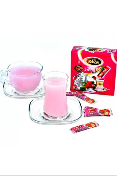 Koza Tek İçimlik Çilek Aromalı Toz İçecek 50'li - 2
