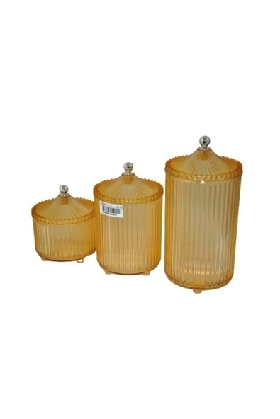 Lanus 3 Parça Large Büyük Drajelik Şekerlik -EMN3450 - 1