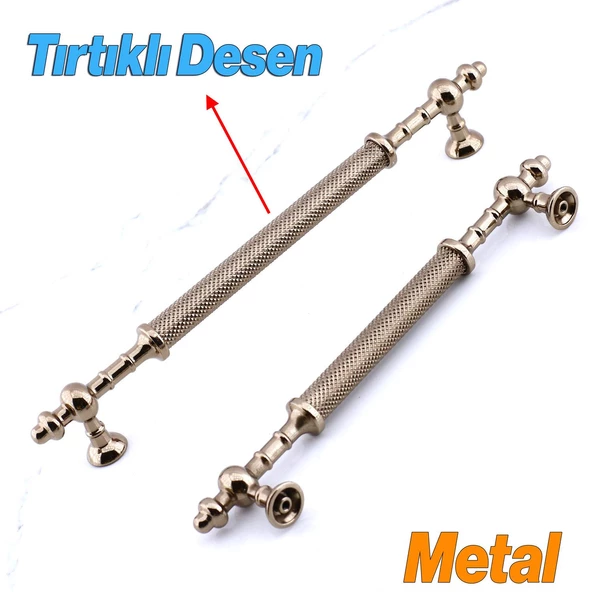 Ladin Metal Kulp 224 mm - 22.4 cm Mobilya Çekmece Mutfak Dolabı Dolap Kulpları Kulpu Kulpları - 3