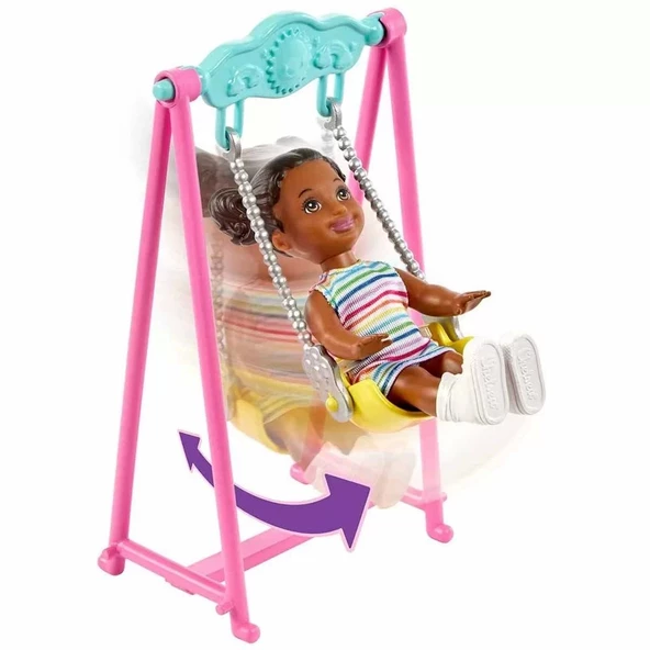 Barbie Bebek Bakıcısı Skipper Oyun Evi Seti - 3