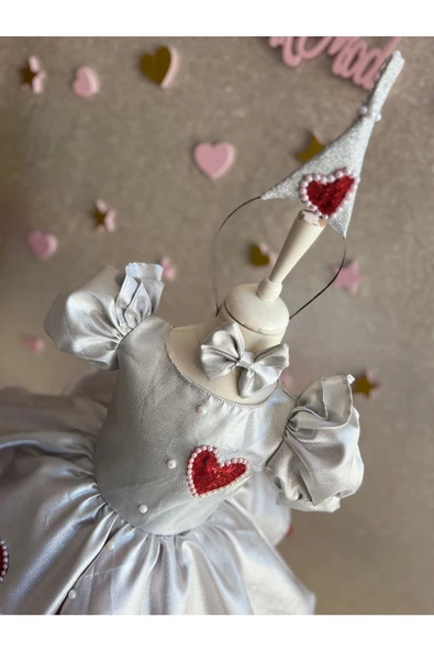 Oz Büyücüsü Teneke Adam'dan Esinlenen Kız Kostümü, Cadılar Bayramı Kostümü, Teneke Adam - 4