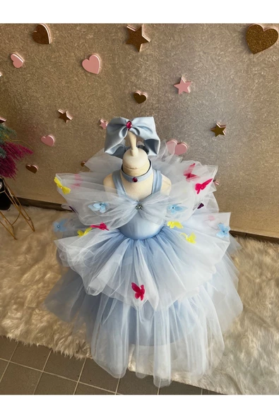Prenses Cinderella Kostümü, Kız Parti Elbisesi, Cadılar Bayramı Kostümü - 5