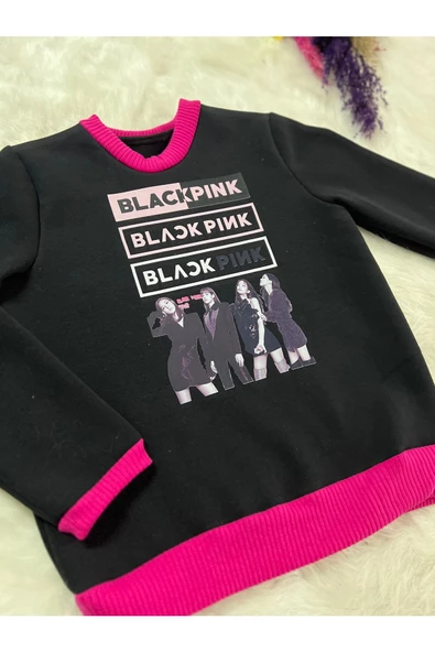 Black Pink Sweatshirt - 4
