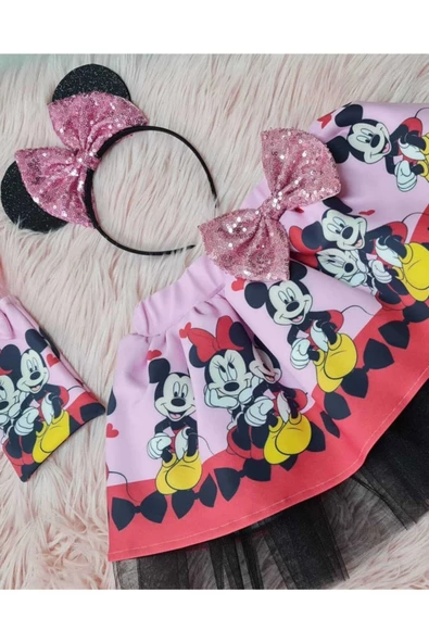 Kız Çocuk  Etek Taç Çanta Takım - 2