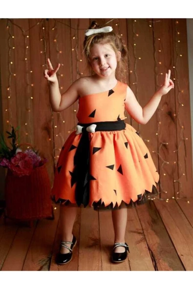 Taş Devri Çakıl Elbise Kostüm - 3