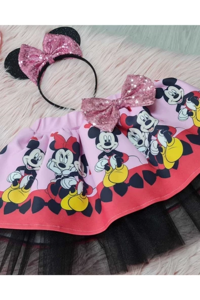 Kız Çocuk  Etek Taç Çanta Takım - 3