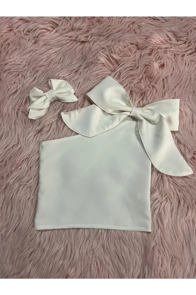 Tek Omuz Fiyonk Detaylı Yazlık 5 Li Bluz Set Ve Tokaları - 6