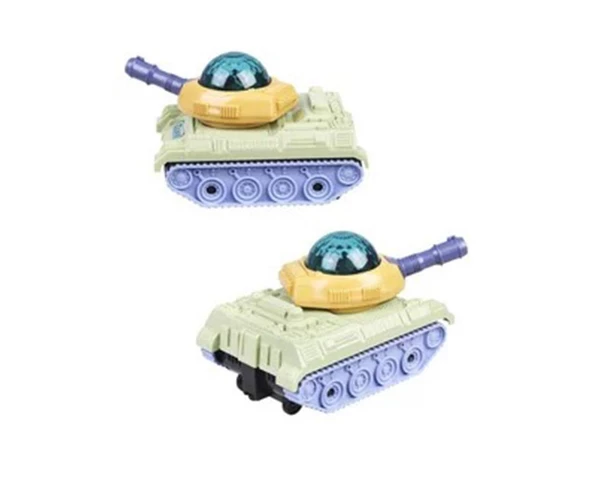 3D Işıklı Sesli Çarp Dön Sensörlü Tank - 4