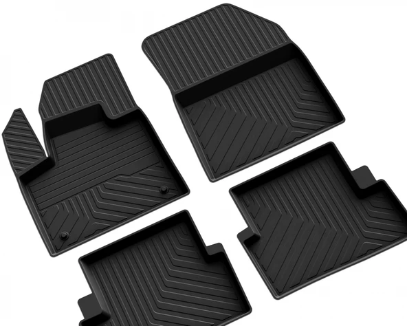 C5 AİRCROSS 2017 2018 2019 2020 2021 2022 2023 ARACA ÖZEL 4D HAVUZLU PASPAS - Resim 4