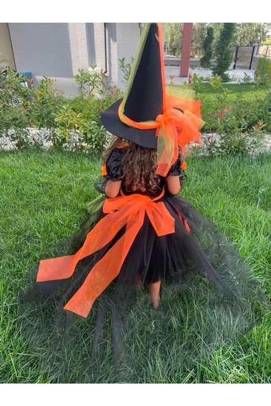 Kız Çocuk Halloween Cadılar Bayramı Kostümü - 2