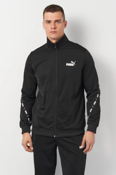 Puma Poly Tape Suit 681895 01 Erkek Eşofman Takımı Siyah S-XXL - 4