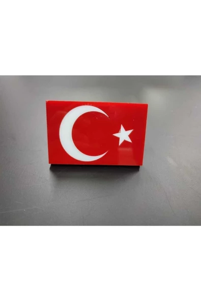 Teknotik Türk Bayrağı Pleksi Panjur Arması Vidalı ürün görseli 1