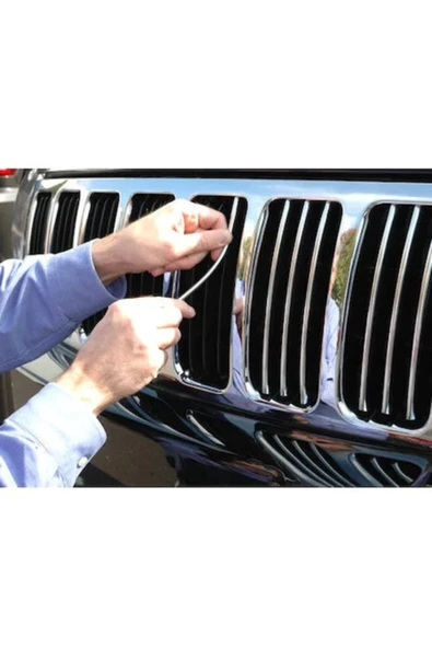 Teknotik 5 Metre Araç Içi Dışı Geçmeli Koruyucu U Tipi Nikelaj Elkamet Çıta Kapı Koruyucu - Resim 2