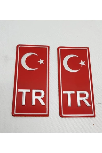 Teknotik Hyundai Starex Tr Plaka Stıcker 2'li - Türkiye Plaka Stıcker - Türkiye Plakalık