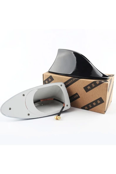 Teknotik Elektrikli Shark Köpekbalığı Balina Tavan Anteni Tam Fonksiyonlu Siyah - Resim 3