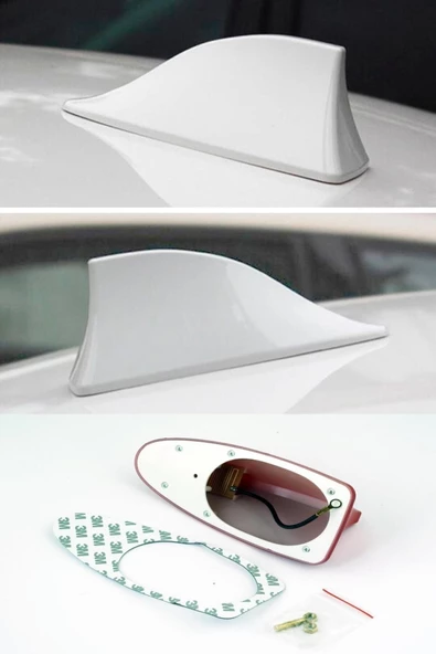 Teknotik Seat Toledo 2013-2015 Elektrikli Balina Anten & Beyaz (363552)
