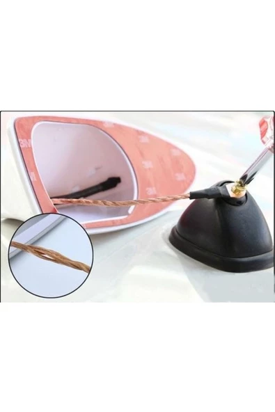 Teknotik Universal Balina Anten / Köpek Balığı Anteni / Beyaz - 3