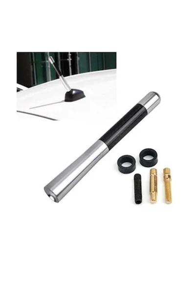 Teknotik Kia Rio (2005-2011) Uyumlu Karbon Oto Çubuk Anten Gri ürün görseli