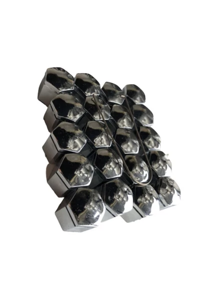 Teknotik Bijon Kapağı Krom Efekt 17''mm Uyumlu 20li Set - Resim 2