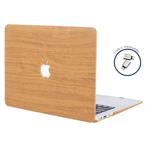 Macbook Pro Kılıf 13inç Wood01 (2016/2019 yılı Cihazı) A1706 A1708 A1989 A2159 ile Uyumlu - 6