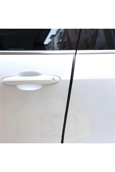 Teknotik Volksvogen Polo MK6 Oto Araç Kapı Koruma Fitili 5metre Parlak Siyah Renk - Resim 5