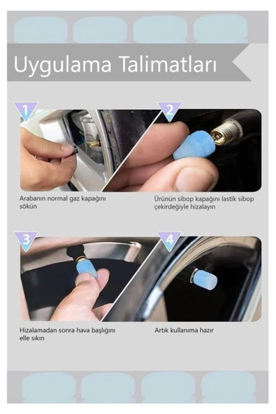 Teknotik Fosforlu Sibop Kapağı Seti Mavi - 3